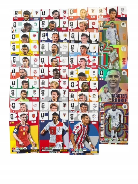 FIFA WORLD CUP AMERICA 2026 PANINI 33 karty + limited