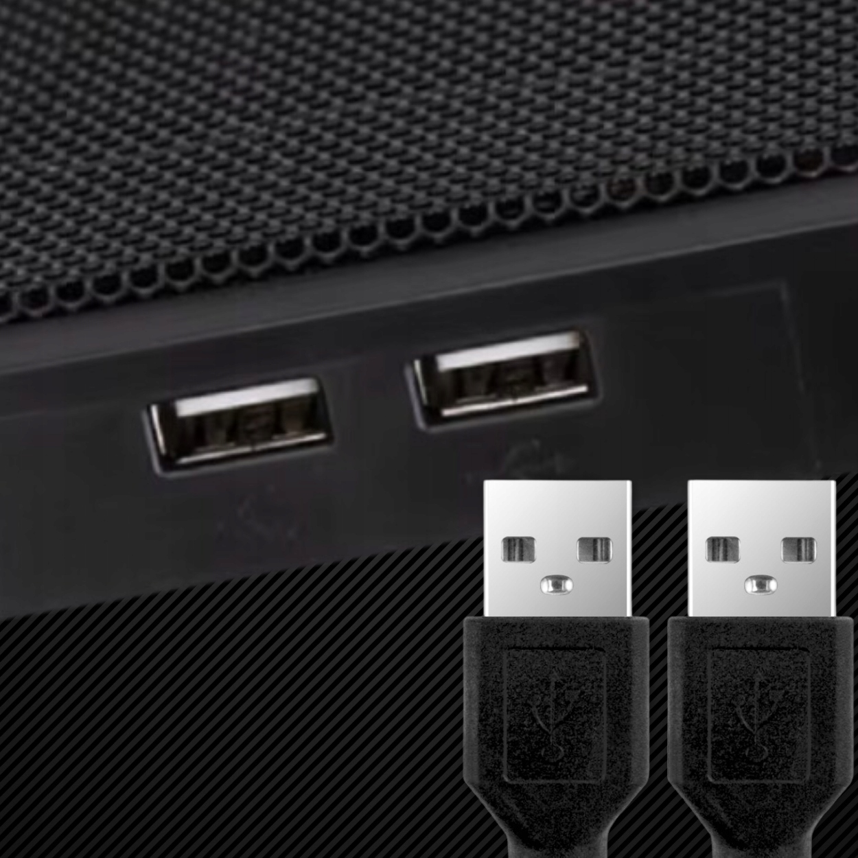 PODSTAWKA CHŁODZĄCA POD LAPTOPA WIATRAK DO KOMPUTERA NOTEBOOKA RGB 12-17" Kąt nachylenia 0-28°