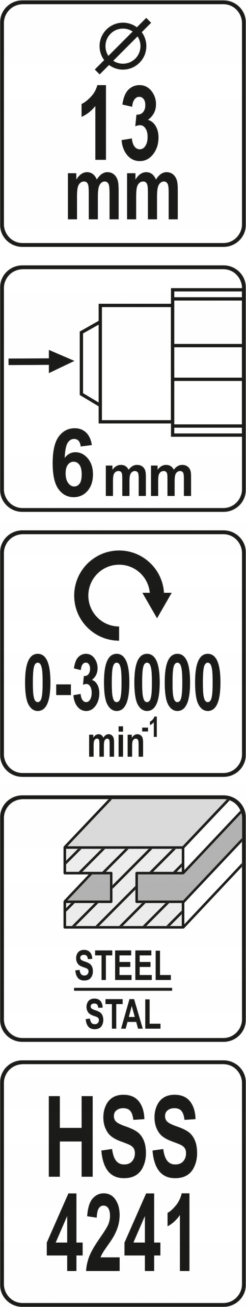 FREZ TRZPIENIOWY WALCOWY HSS Rodzaj frez pojedynczy