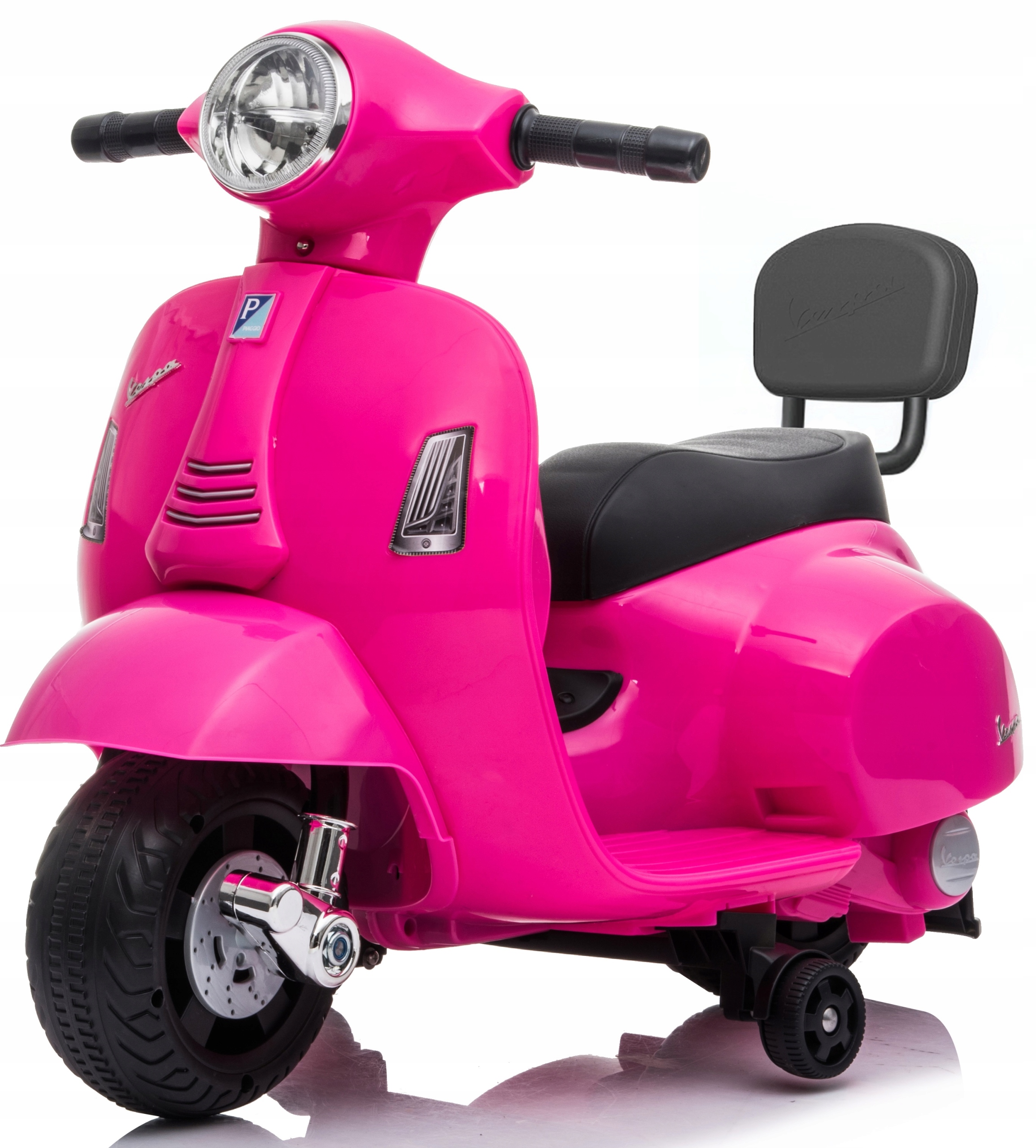 VESPA АККУМУЛЯТОРНЫЙ МОТОР ДЛЯ ДЕТЕЙ ЗВУК СВЕТ СКУТЕР МОТОРНЫЙ МОТОР СПИНКА