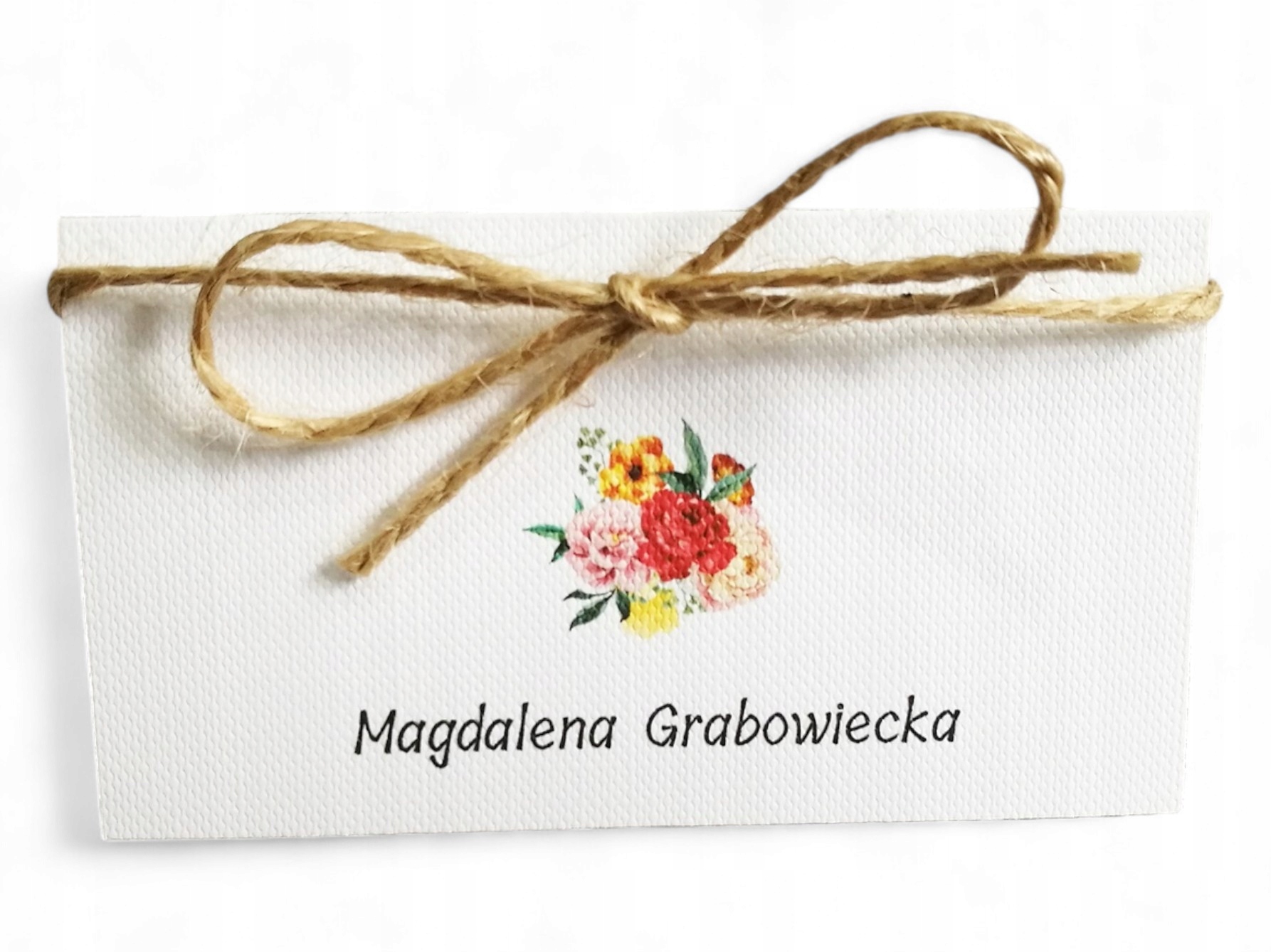 Winietki na stół, etykiety z nazwiskami, 2 szt, BUKIET