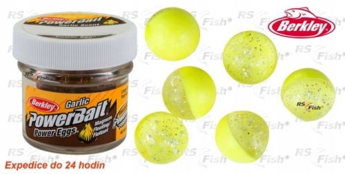 Ikry Berkley PowerBait Floating Eggs Garlic Fluo Yellow