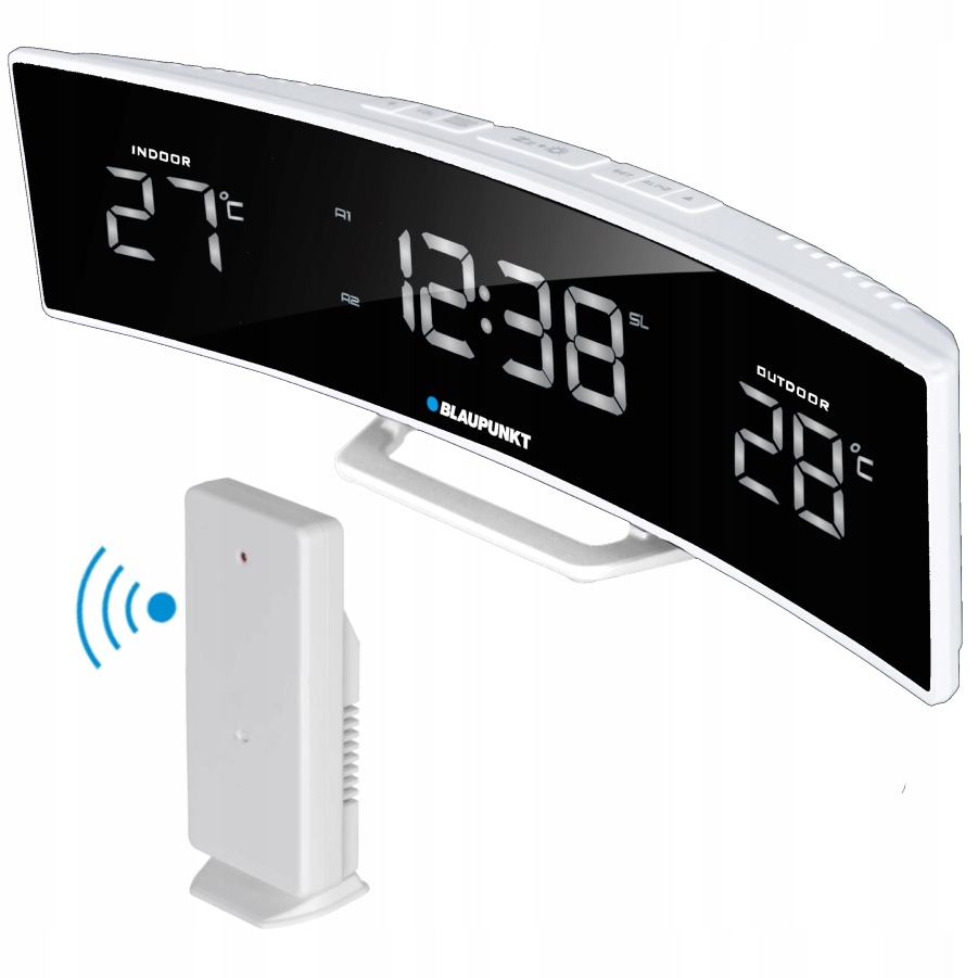 

Radiobudzik Blaupunkt CR12WH z termometrem Wew/zew