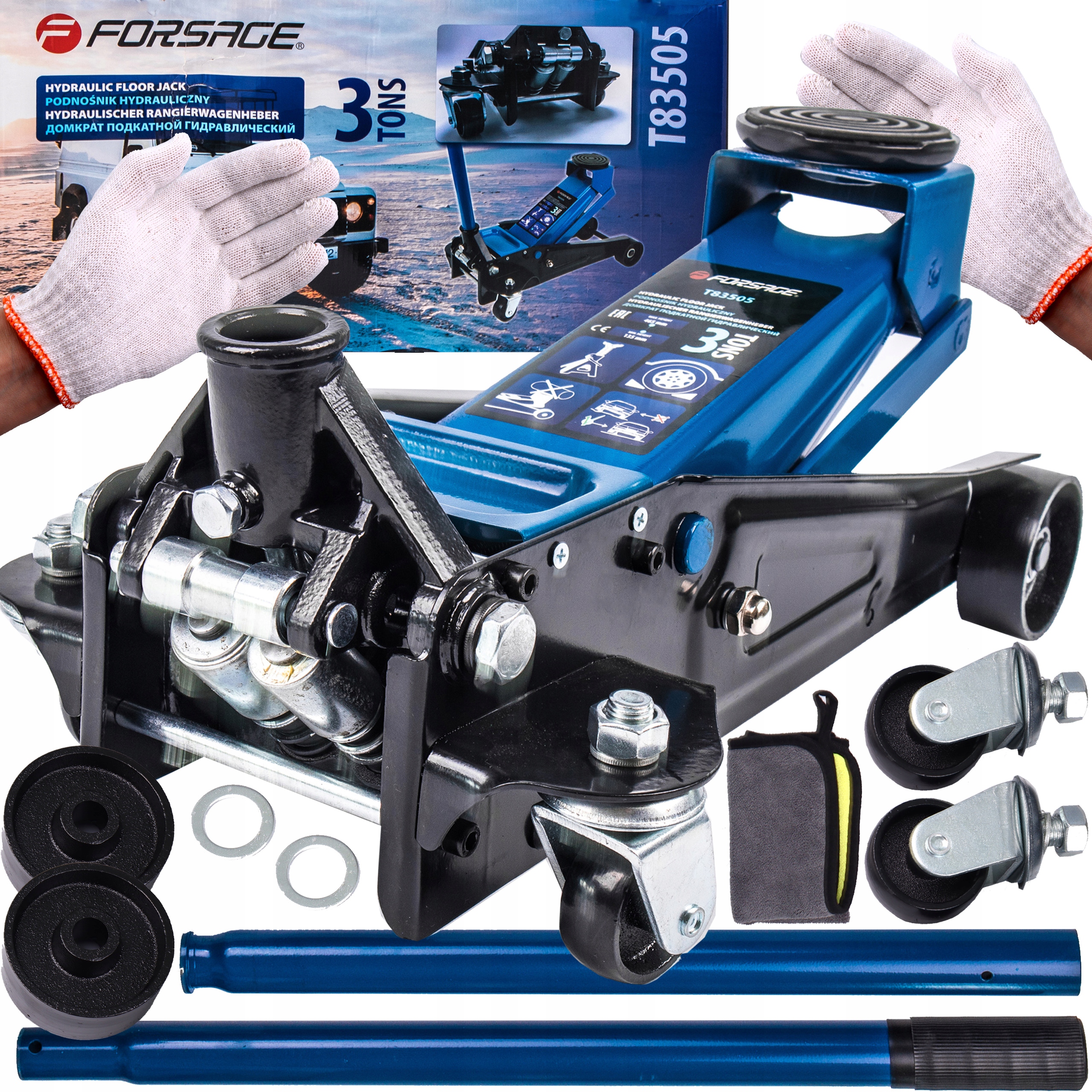 НИЗКОПРОФИЛЬНЫЙ ГИДРАВЛИЧЕСКИЙ ДОМКРАТ ЛЯГУШКА 3Т РЕЗИНА