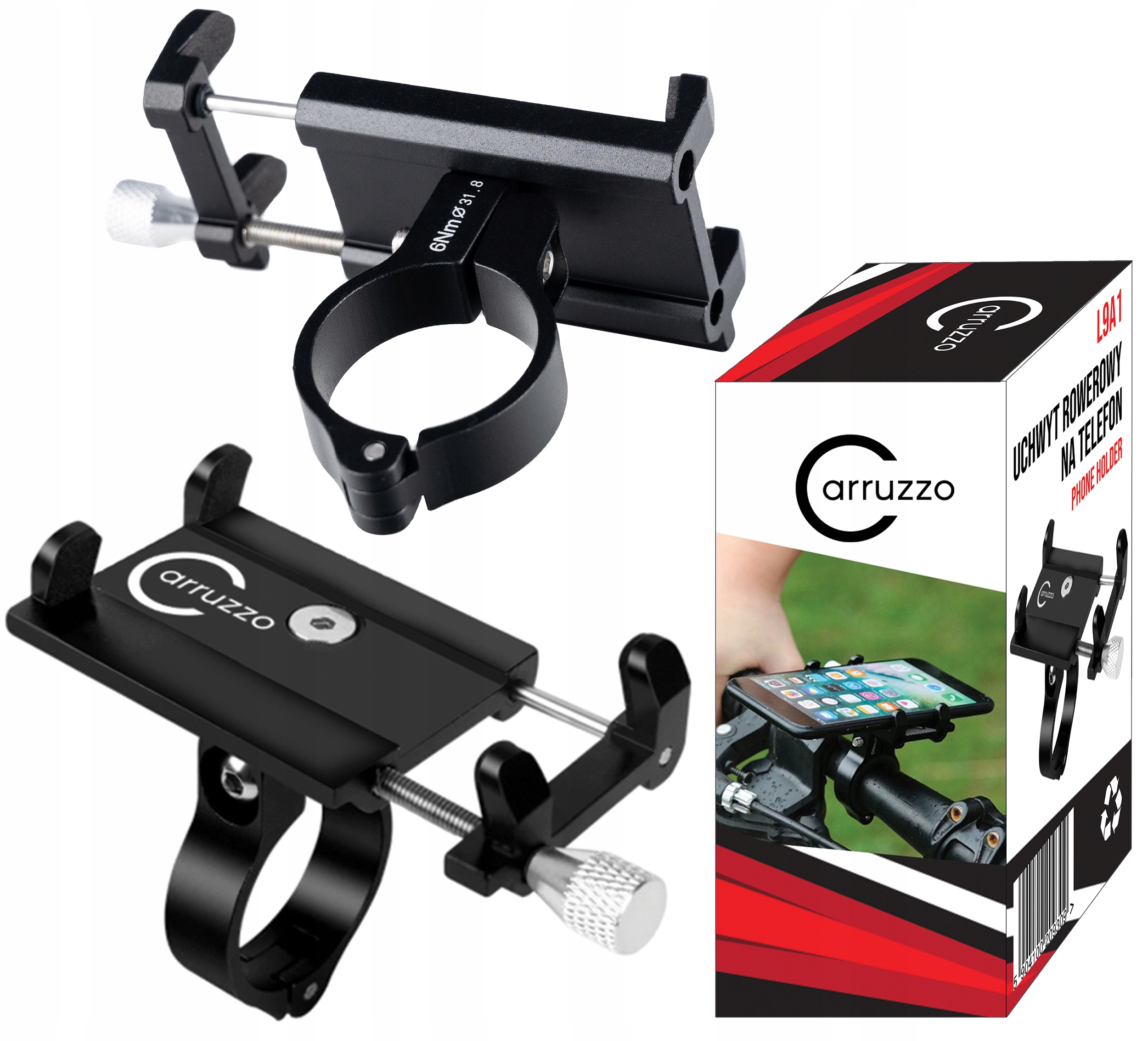 

Uchwyt Telefonu Rowerowy Motocyklowy Gps Metalowy