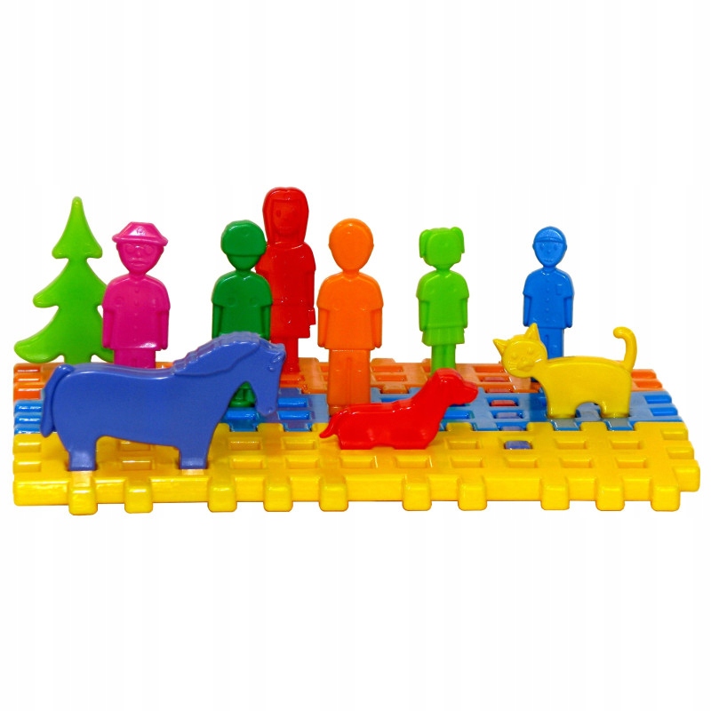 Szczęśliwa Rodzinka - Klocki wafle konstrukcyjne