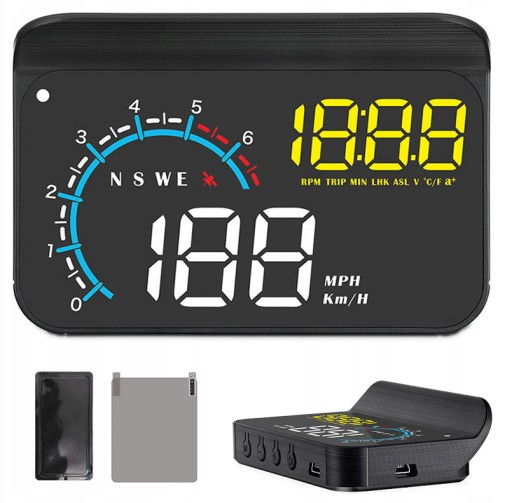 OBD2 Led projektor do auta Gps displej Hud soumrakový senzor M7 Led