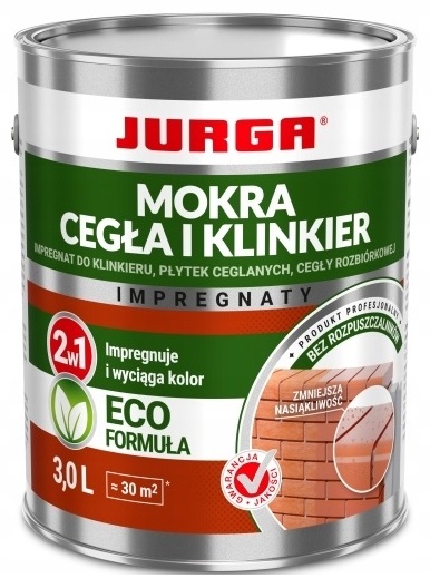 Jurga Mokra Cegła Klinkier Impregnat Do Cegły Starej Dekor. I Klinkieru 3L