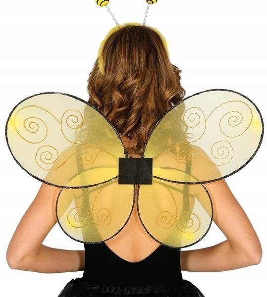 

Skrzydła Żółte Brokatowe Pszczółki Pszczółka