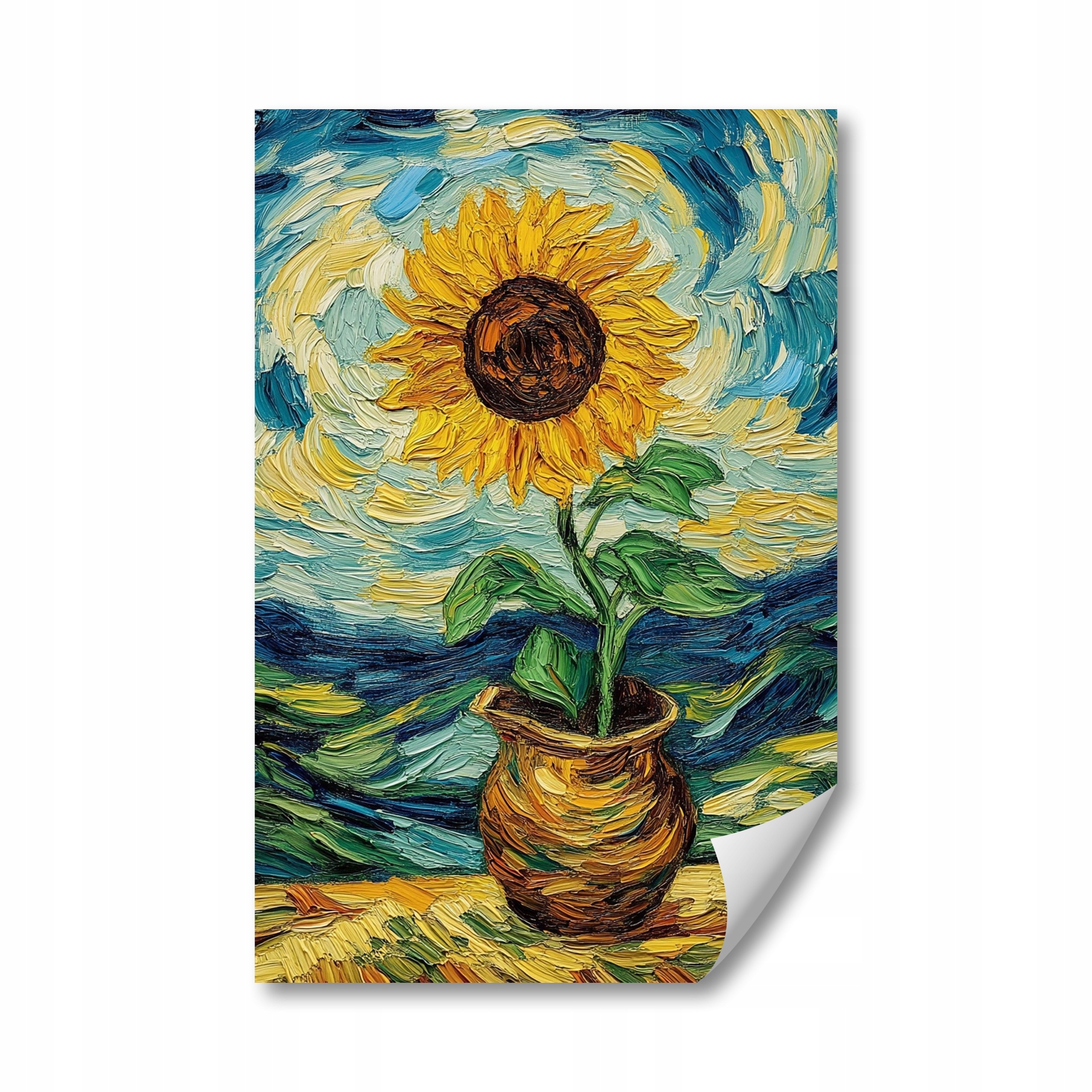 Plakát Dekorace Květ Slunečnice Van Gogh Styl 80x120
