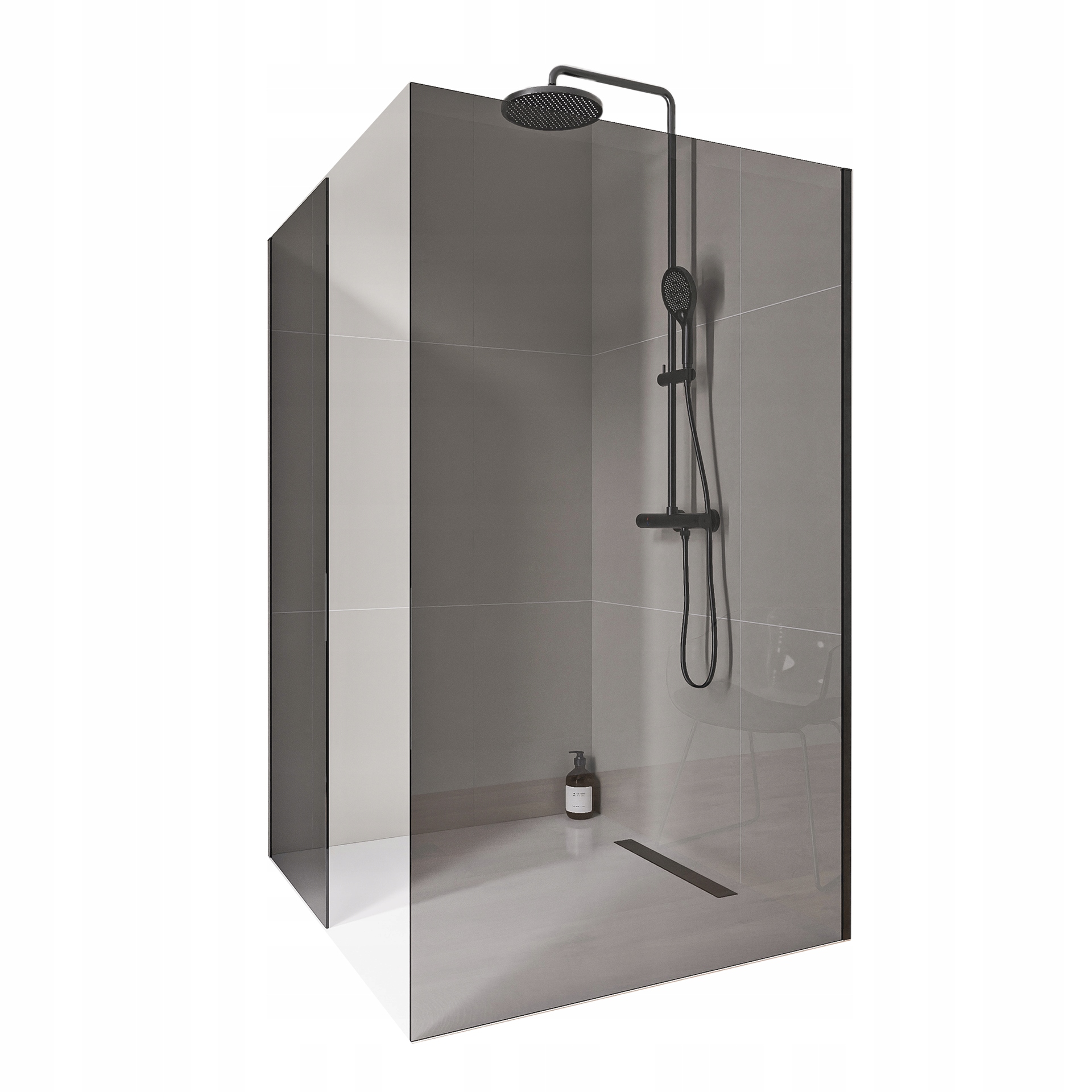 Kabina prysznicowa Walk-In EX102 2 ścianki 90x80 cm