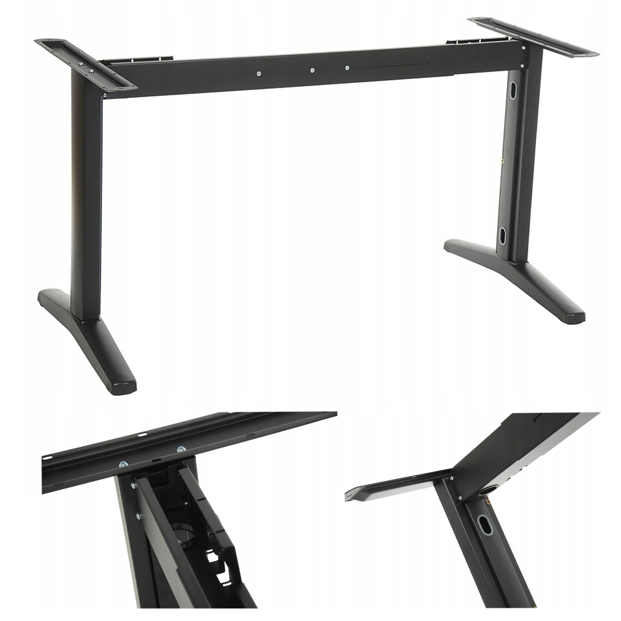 Rám Stolu STT-01 S Posuvným Nosníkem Grafitová/černá