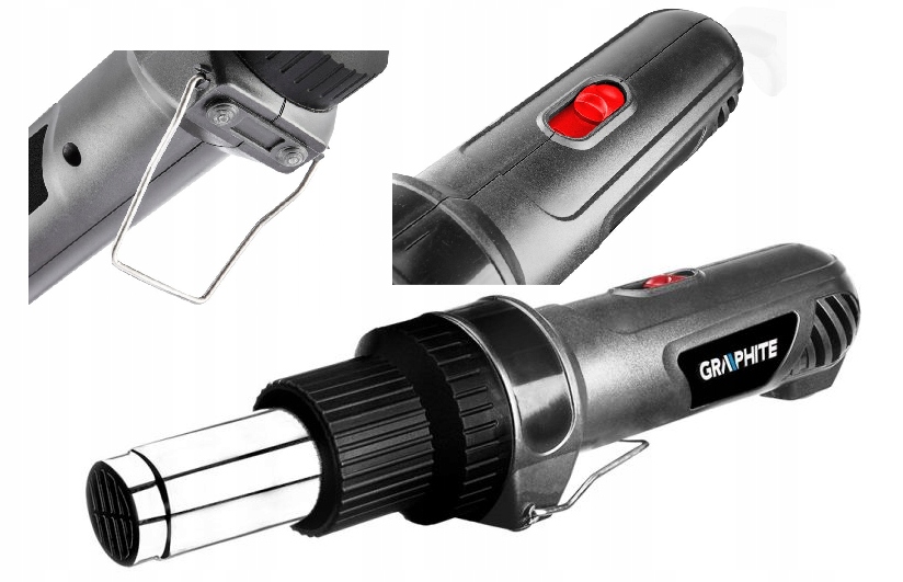 Graphite Horkovzdušná Pistole 2000 W, přímá rukojeť 59G523