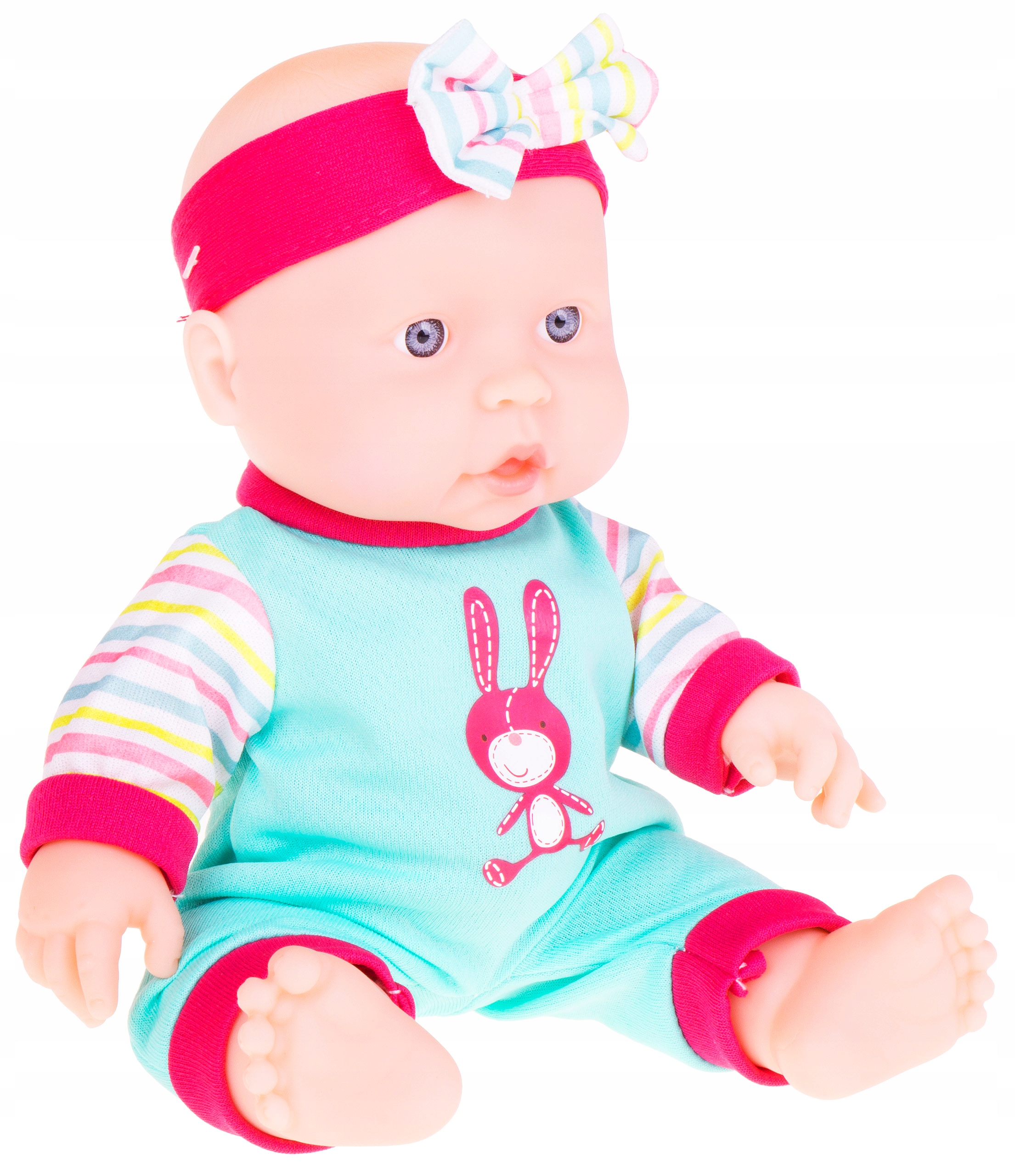 

Lalka Bobas Winylowy 24 CM Mówi 6-DŹWIĘKÓW Ziel