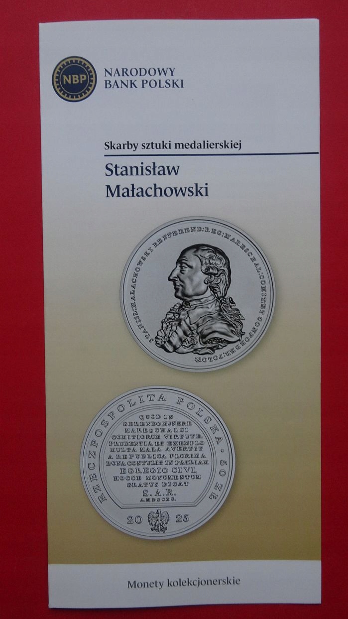 Folder 50 zł 2025 STANISŁAW MAŁACHOWSKI,stan I