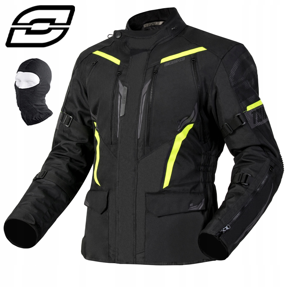 Motocyklová Bunda Ozone Tour III Textilná Pánska, Vodoodolné Chrániče