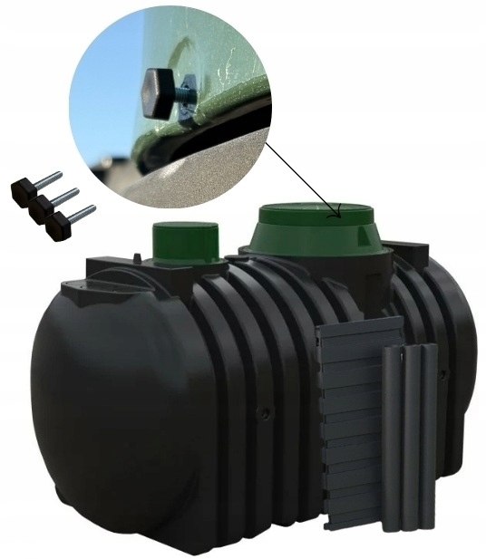 Podzemní Nádrž Na Dešťovou Vodu 3000 L dropWater 3.0 Dvoukomorová 3000 L