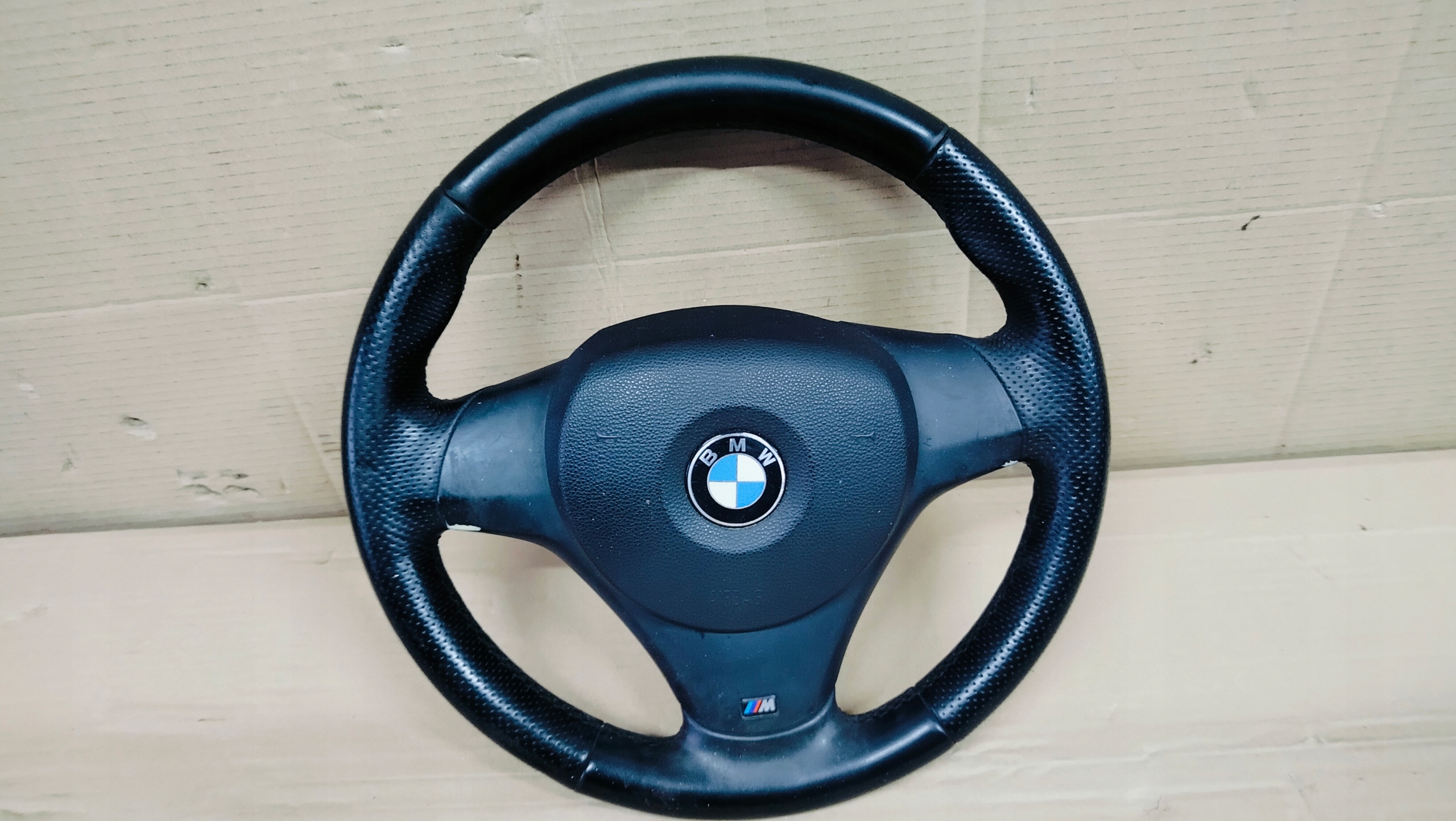lenkrad Leder SKORZANA BMW 1 E81 E82 E87 3 E90 E91 M PAKIET AIRBAG