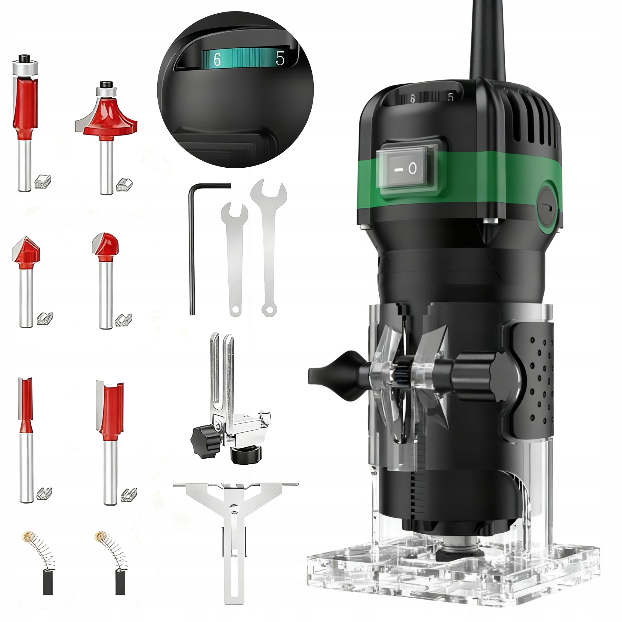 Frezarka Górnowrzecionowa Krawędziowa Wycinarka Z Regulacją Prędkości Frezy