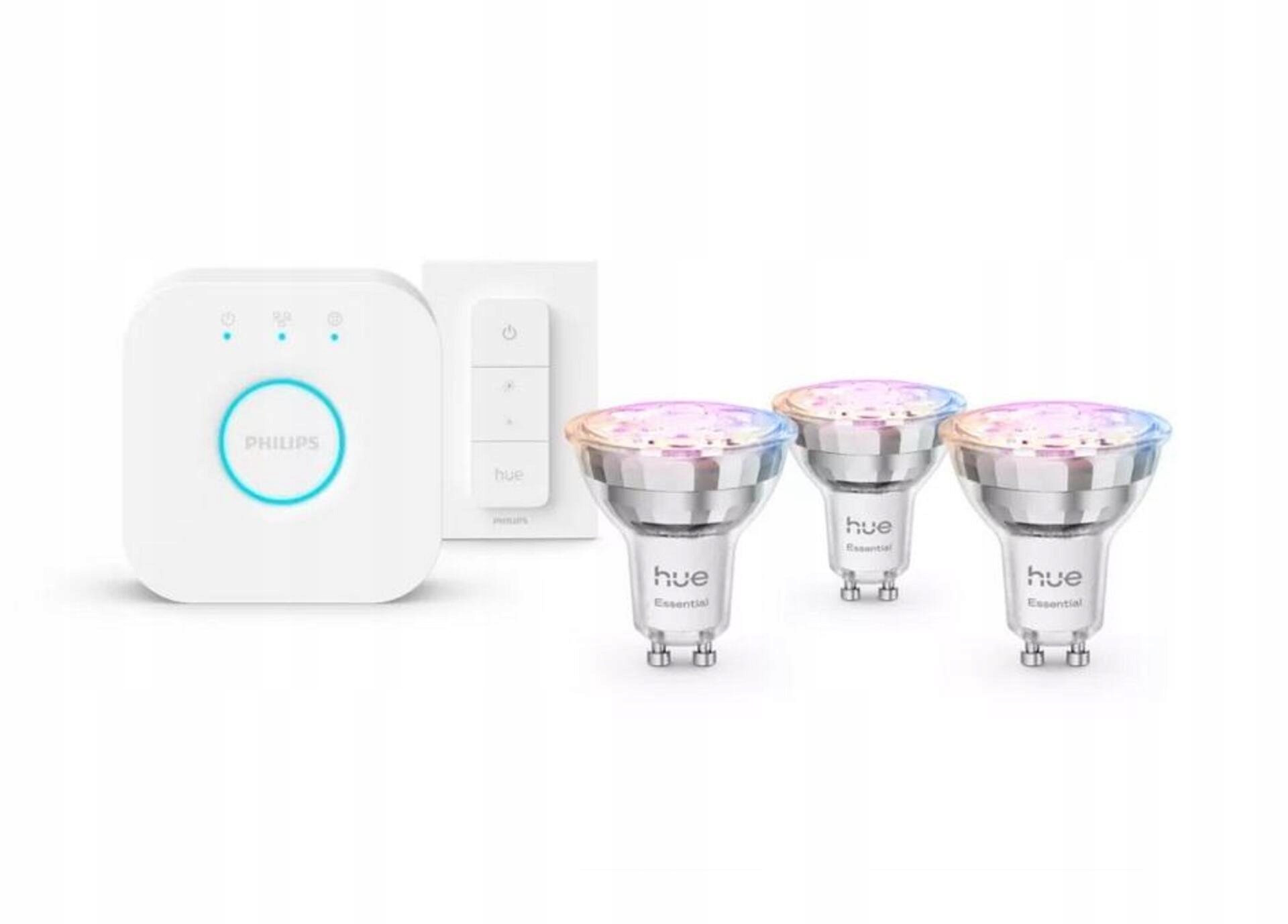 Philips Hue Essential Wca 345 žiarovka 4,7 W, 345lm, GU10 (3 ks) 2200-6500K R
