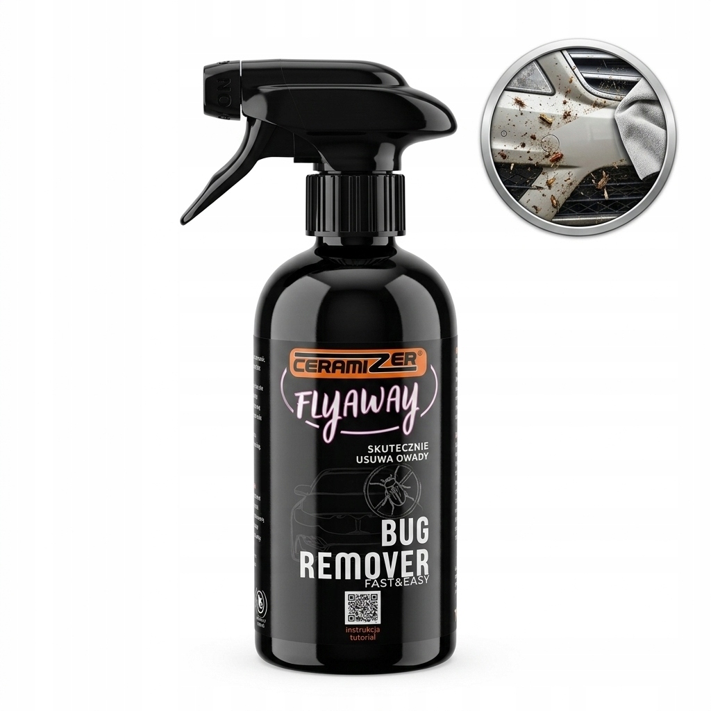 Ceramizer Flyaway skuteczne usuwanie owadów z karoserii oraz szyb