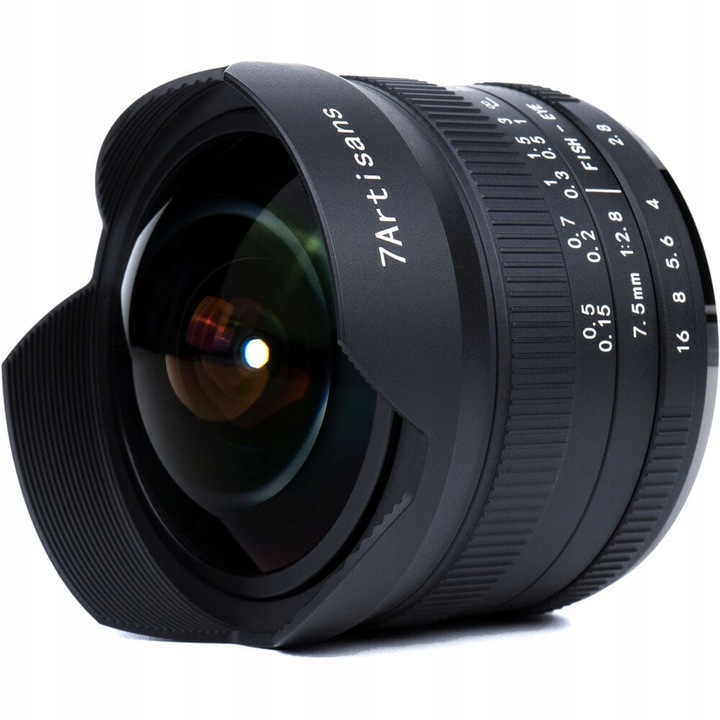 7Artisans 7,5 mm f/2.8 II Fisheye Canon Eos-r (aps-c) ultra-szeroki