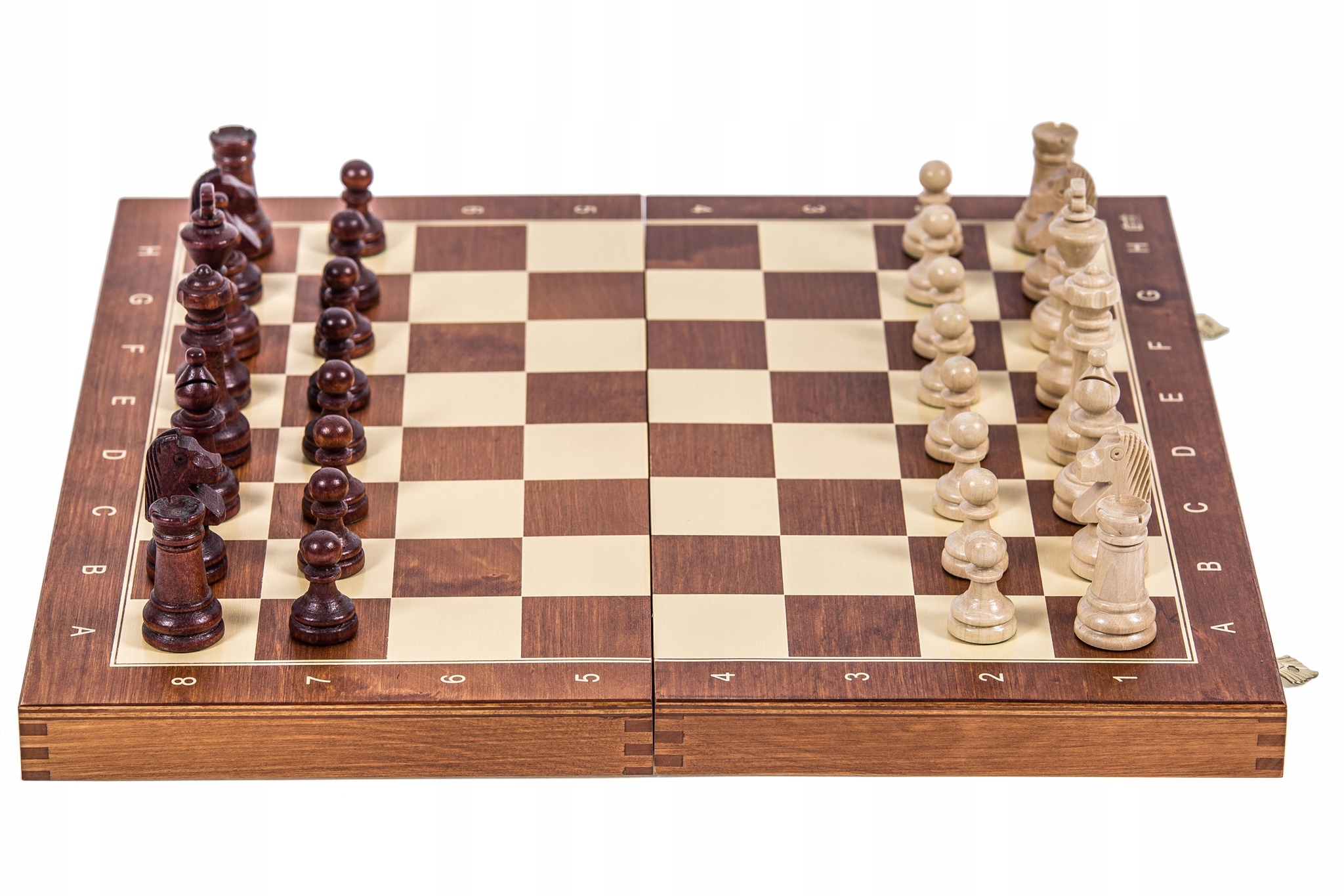 OUTLET Szachy drewniane MAGNETYCZNE STAUNTON 4 Producent Square