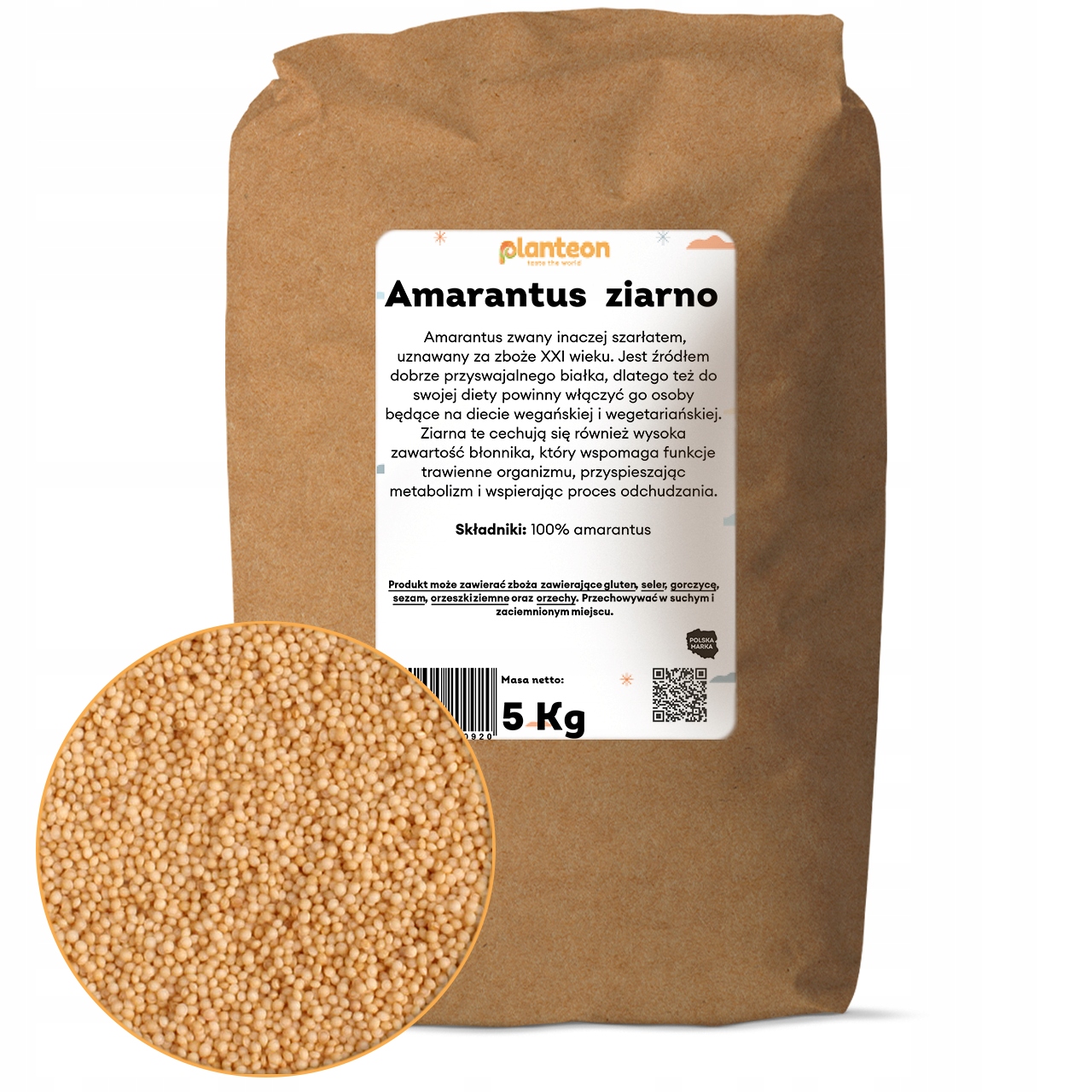 Amarantová semínka 5 kg sušená semena, přírodní přísada, vláknina