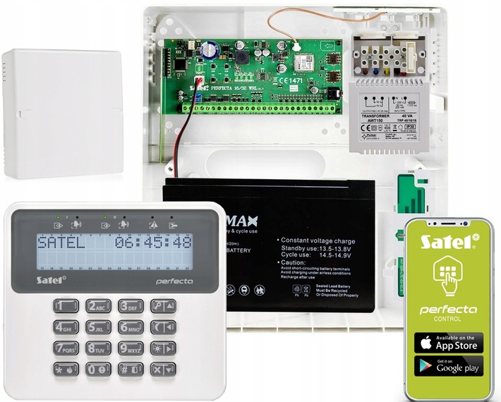 Alarm Satel Perfecta 16 Lte Sms Zestaw Alarmowy Aplikacja Mobilna Satel