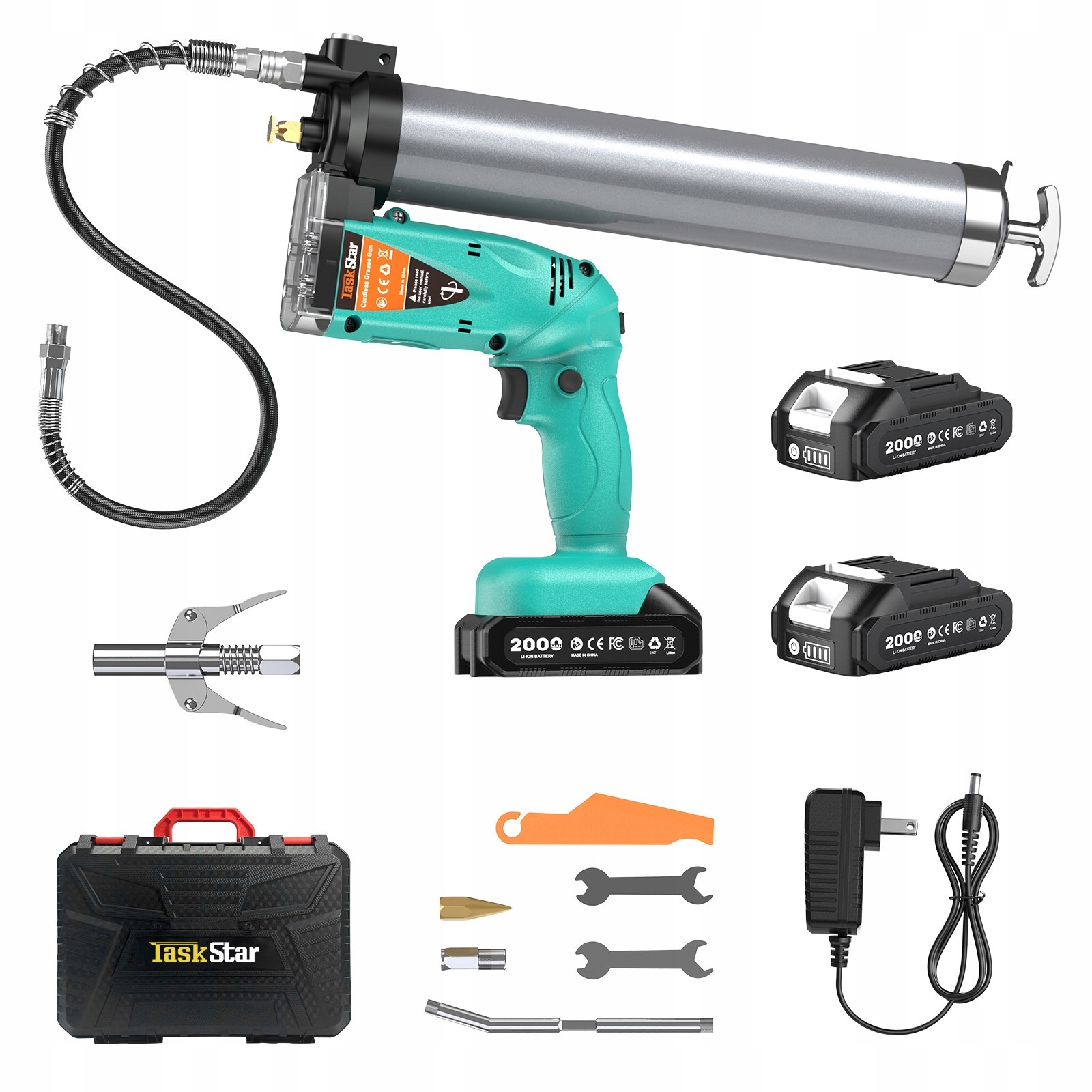TaskStar Smarownica Akumulatorowa 18V 690 Bar W WALIZCE/2x 2Ah/400G