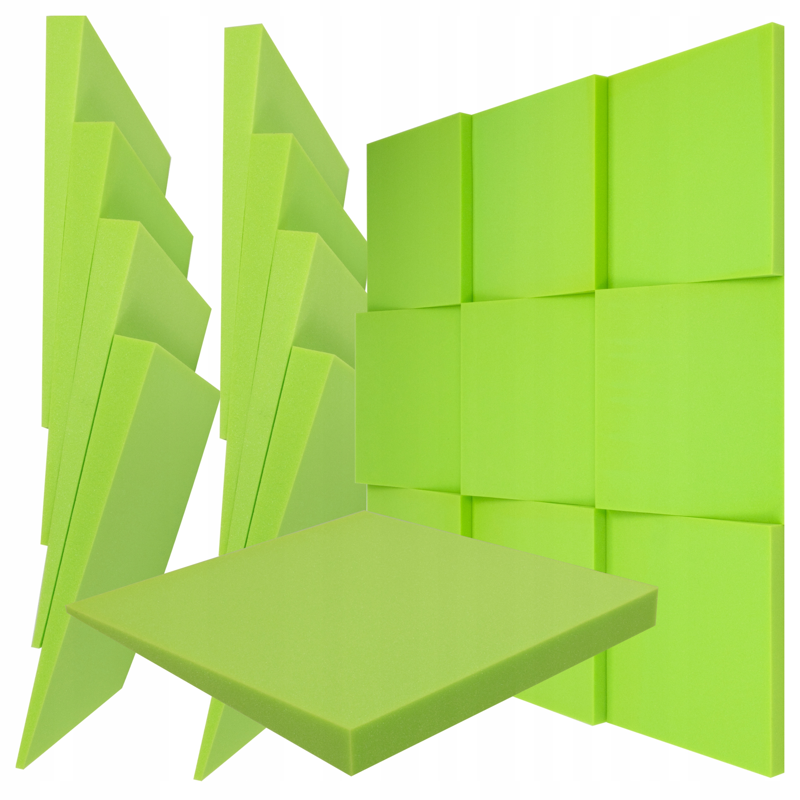 Šikmé akustické panely 3D kliny estetická pěnová dekorace interiéru 5 cm