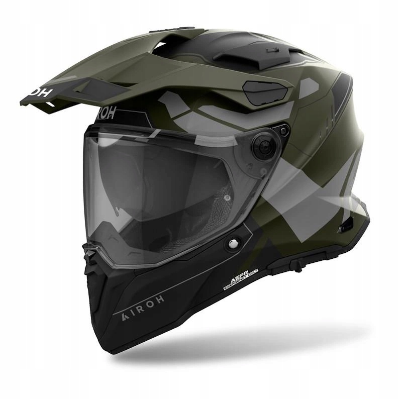 Helma Airoh Commander 2 Reveal Military Green Matt zelená šedá Darčeky