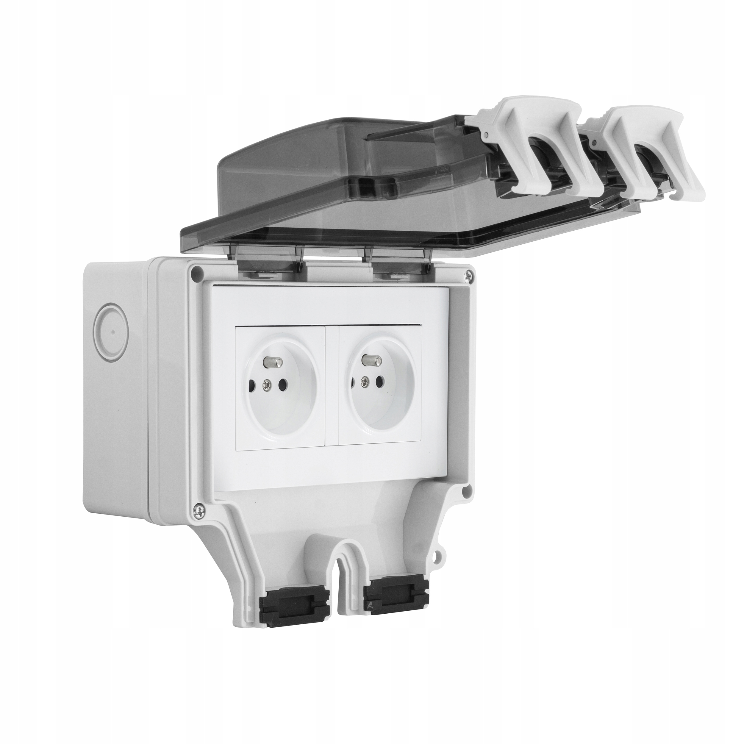 GNIAZDKO ELEKTRYCZNE ZEWNĘTRZNE OGRODOWE HERMETYCZNE IP66 WODOODPORNE Marka Atlo