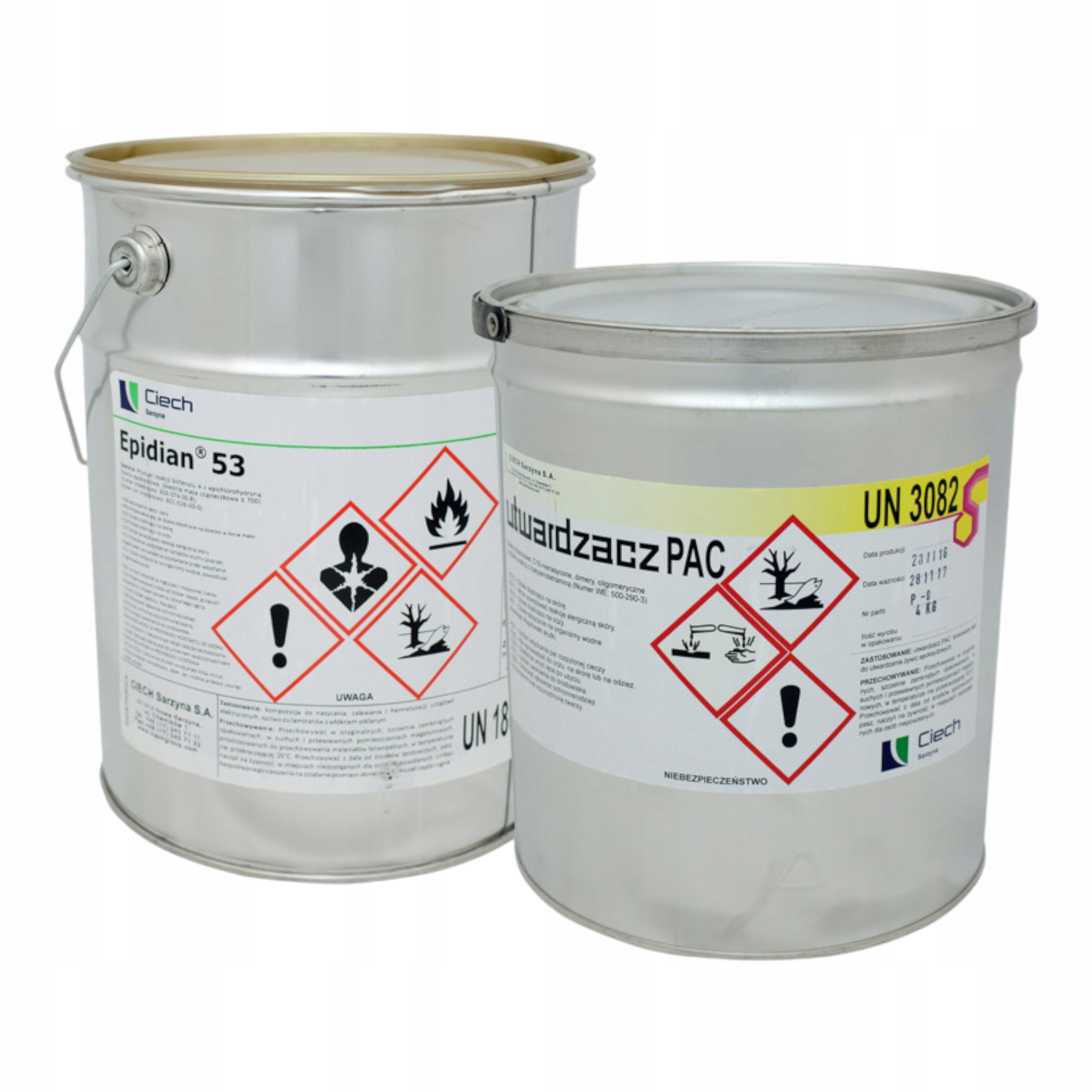 Komplet pryskyřice Epidian 53 tužidlo Pac 9 kg