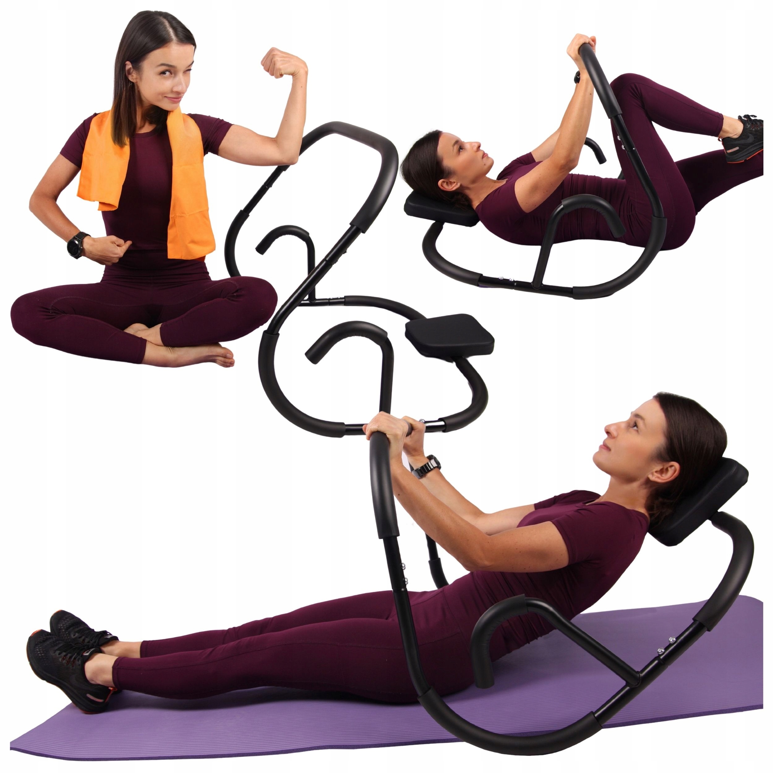 Přístroj na cvičení břišních svalů, fitness kolébka na bříško Ab