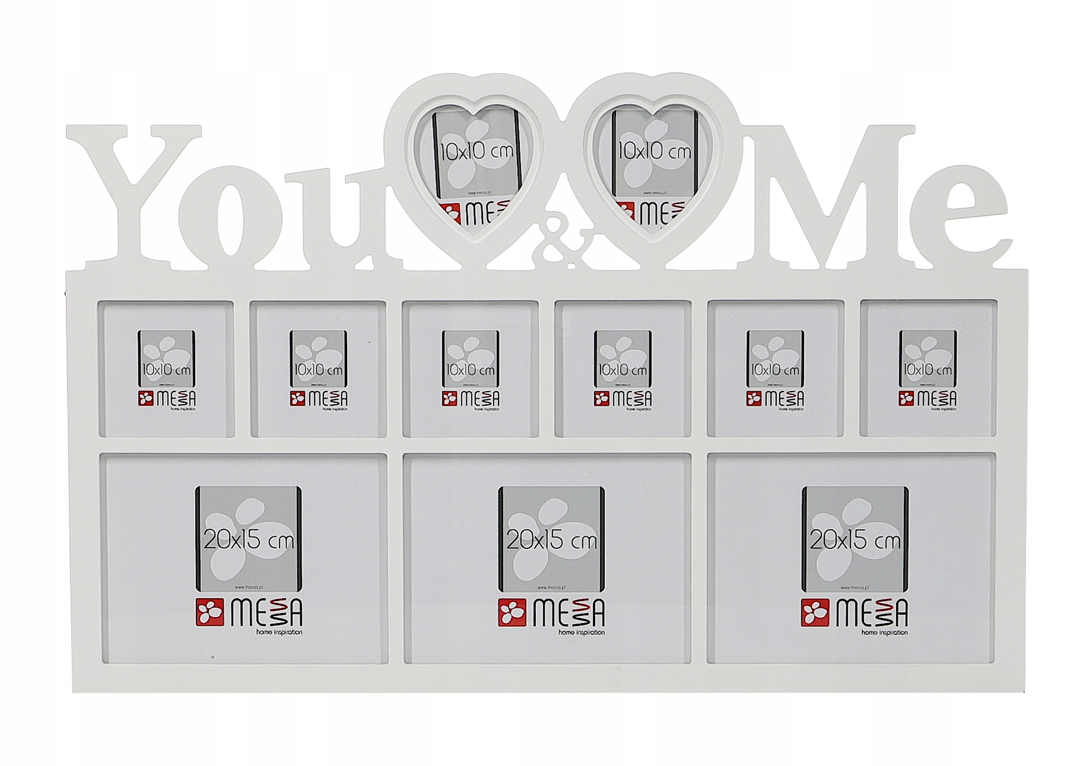 

Wisząca Biała Ramka Rama Na Zdjęcia Gigant 11ZDJĘĆ