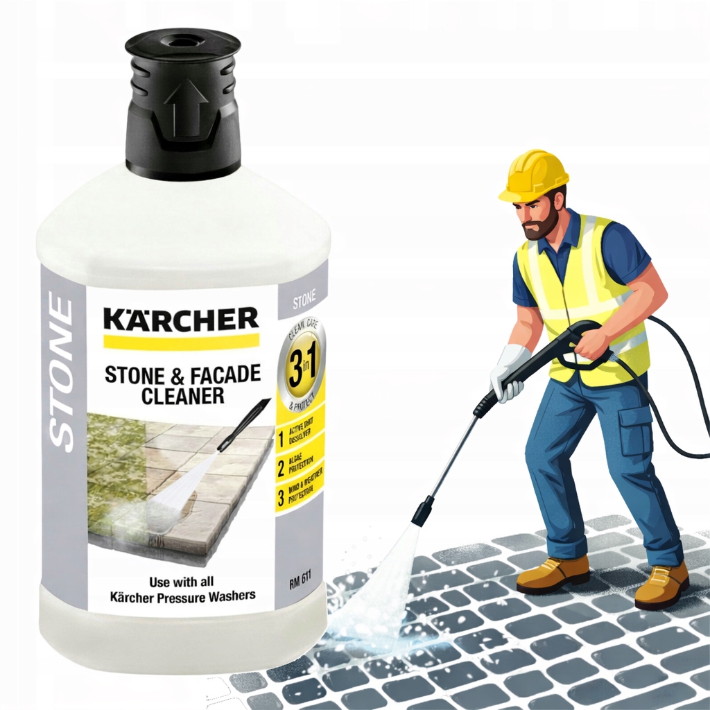 Płyn Karcher 1L Czyszczenie Kostka Kamień Elewacja Bruk Ekologiczny 1000 ml