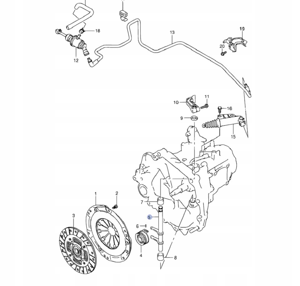 Łapa sprzęgła Swift III Typ samochodu Samochody osobowe