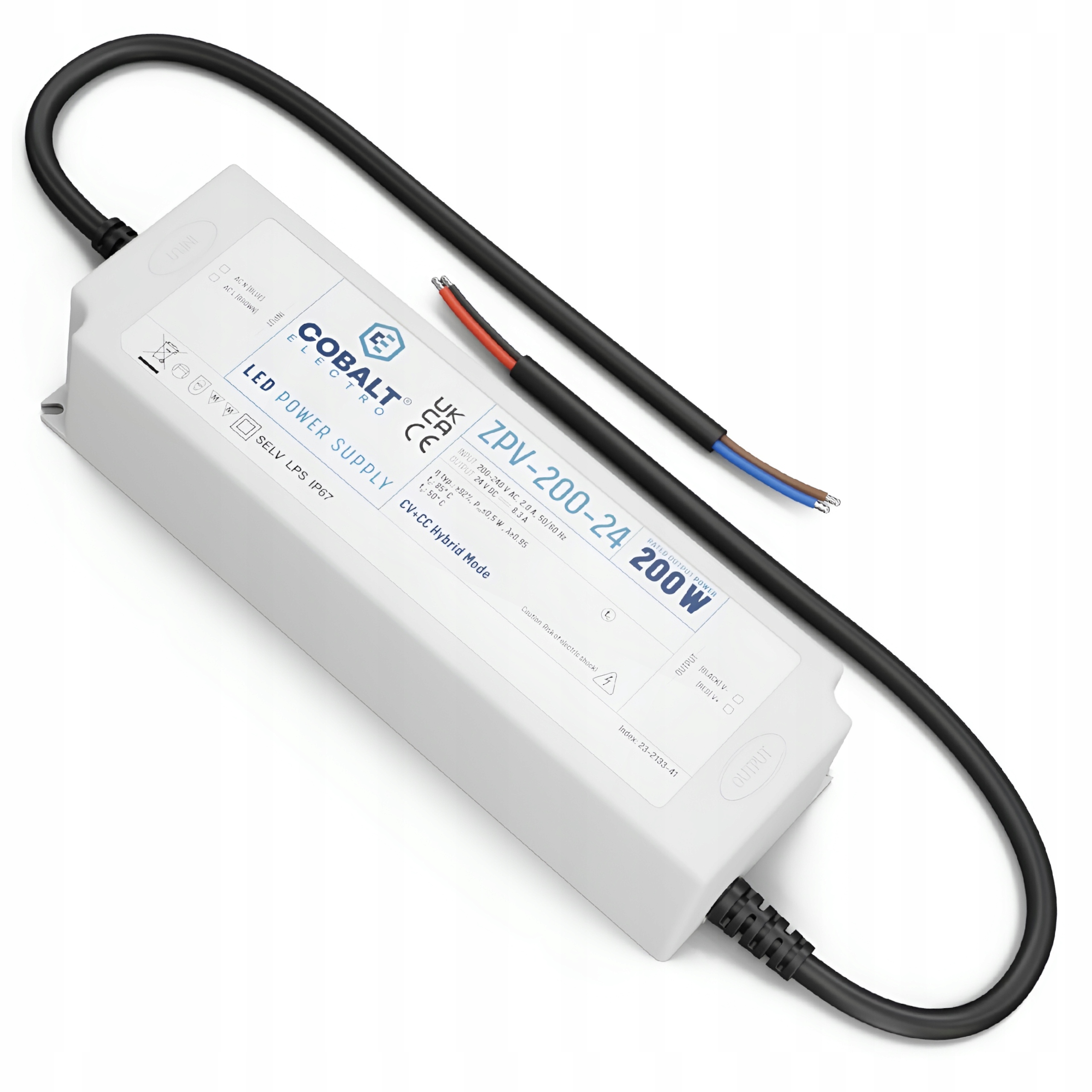 Led zdroj Hermetický Impulsní CobaltElectro 24V 200W IP67 Vodotěsný