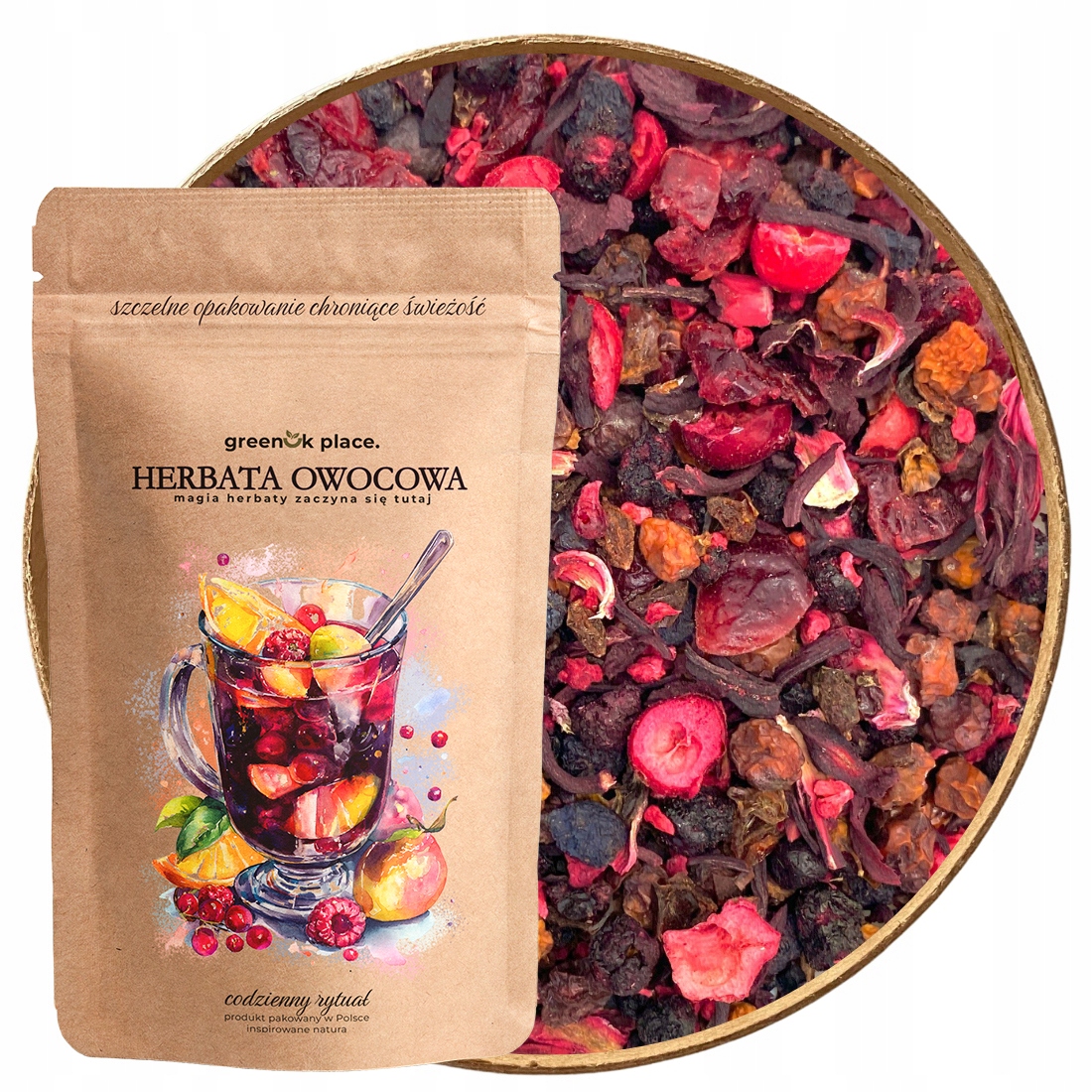 Čaj Lesní Poklady 1000 g malina brusinky borůvka ovoce Kvalita