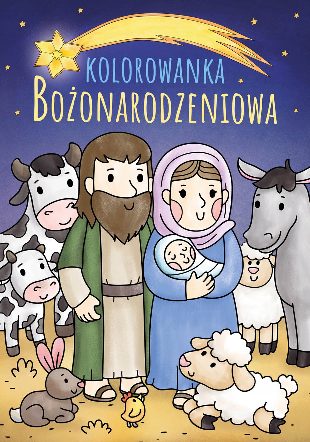 

Kolorowanka Bożonarodzeniowa szopka