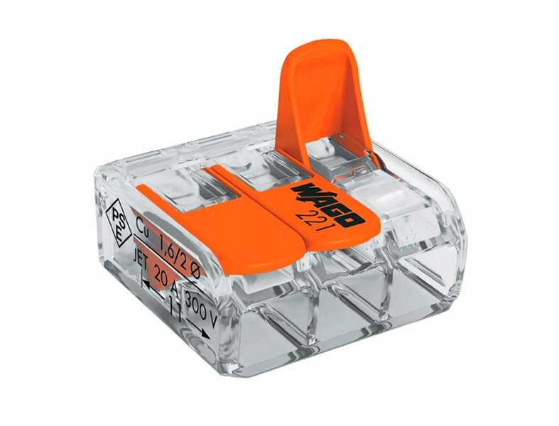 

Szybkozłączka kostka Wago 3x 0,08mm-4mm 221-413