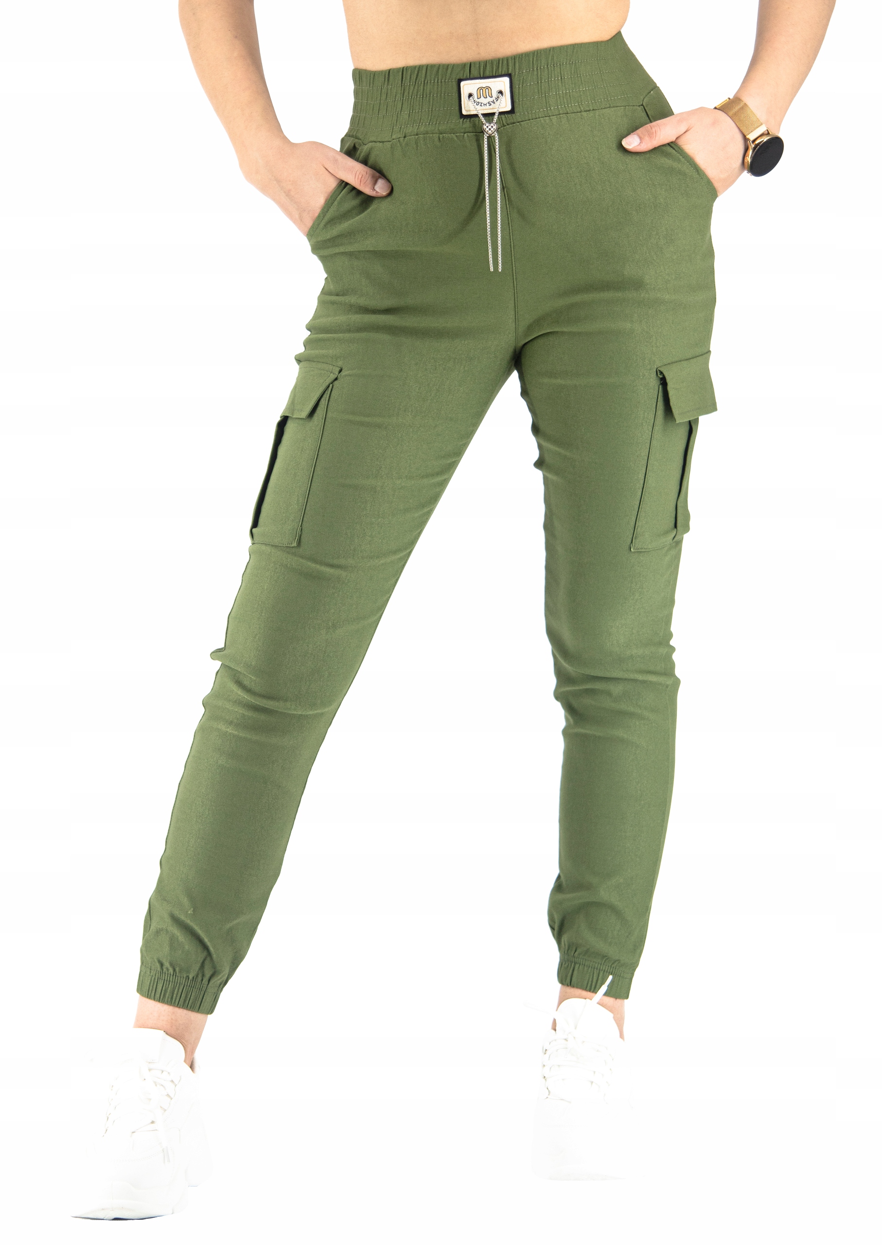 Spodnie Damskie ELASTYCZNE BOJÓWKI F882 Z r.M Rozmiar M