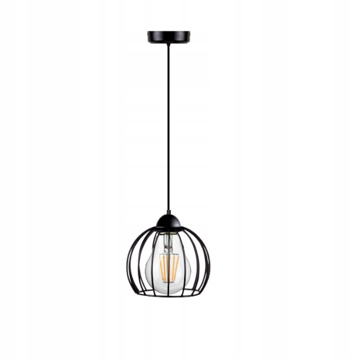 

Lampa Sufitowa ,żyrandol Diament Czarna Druciak 15
