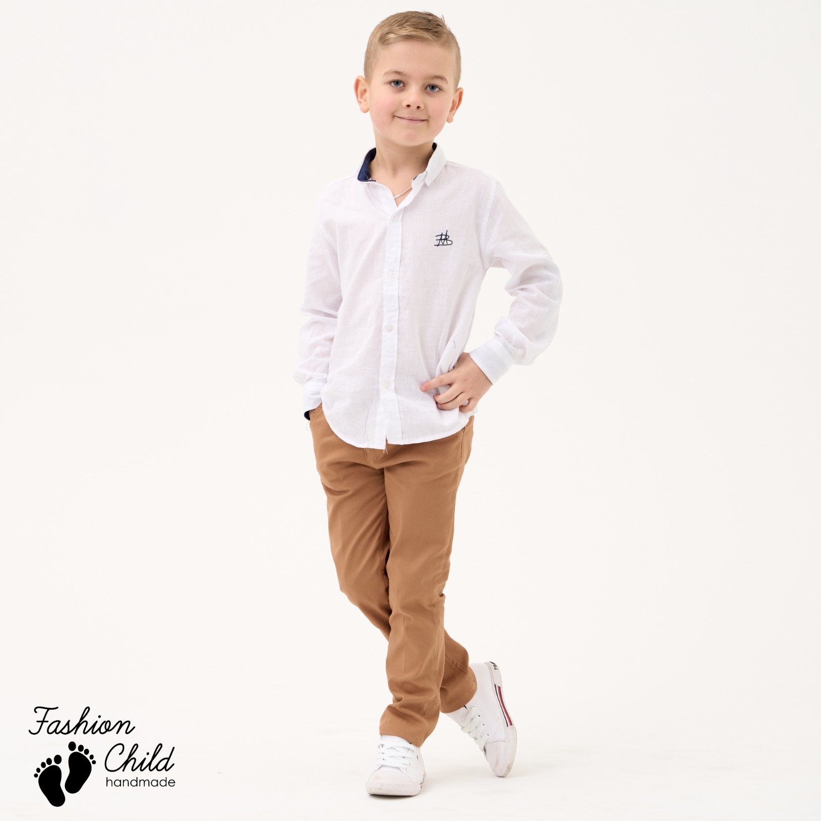 Sergio Koszula biała z długim rękawem R.56 1-3mc Rękaw długi rękaw