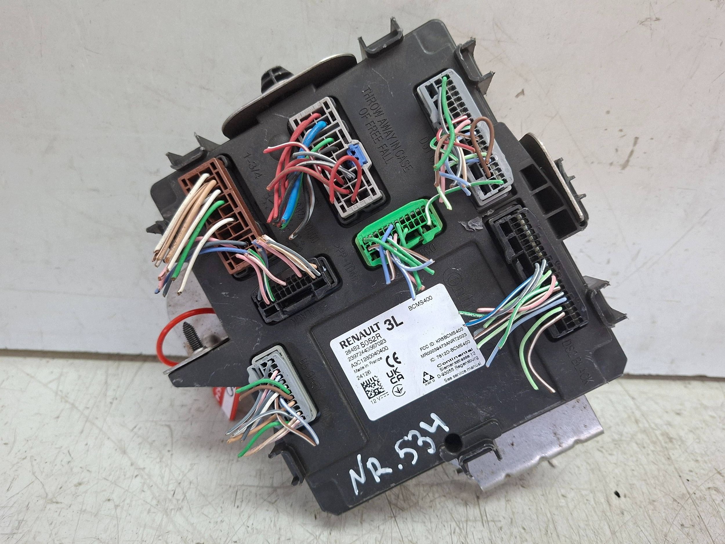 module control unit KOMFORTU BCM 284B25052R A3C1280940400 RENAULT