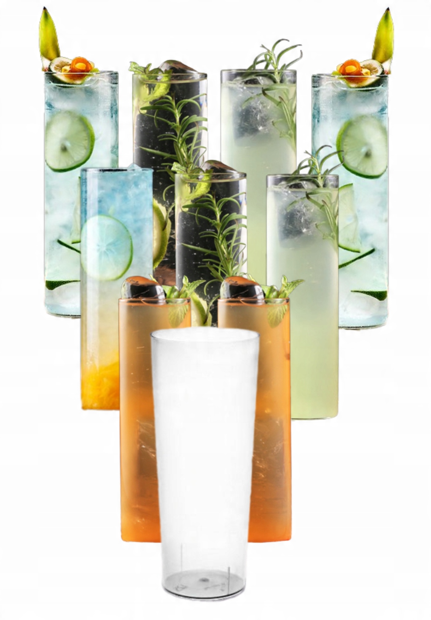 

Szklanki Do Napojów Wody Long Drink 300ML 10SZT