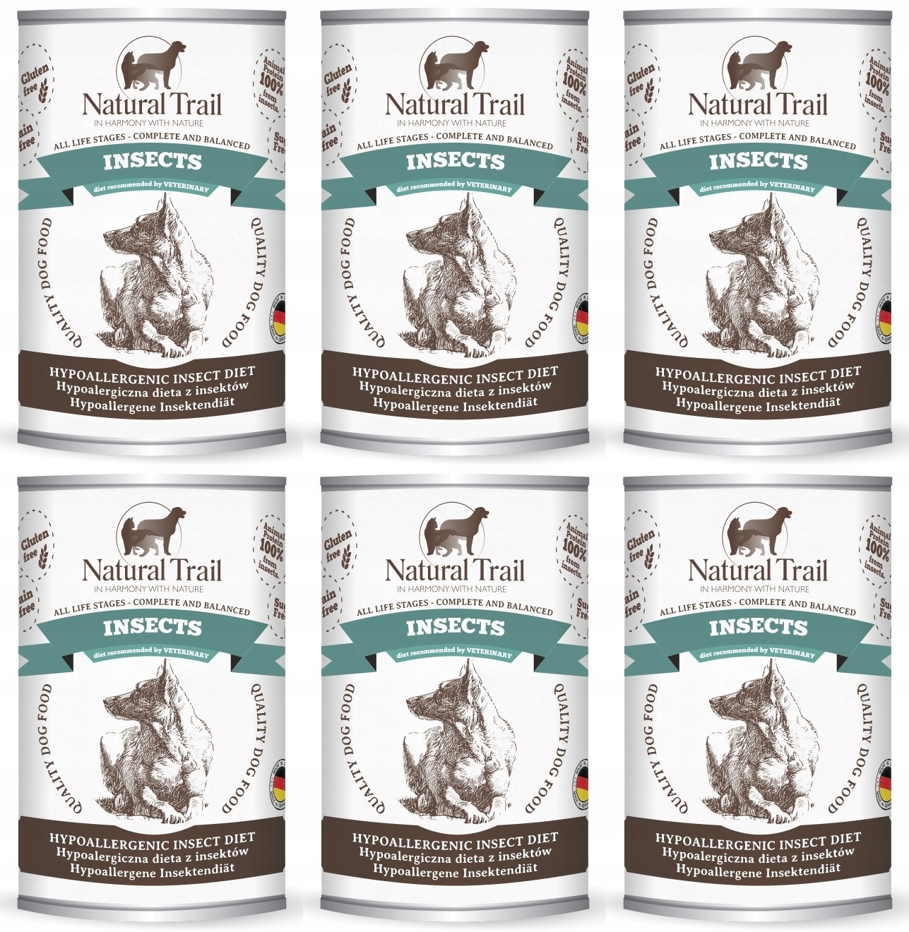 Levně Hmyz Natural Trail 6 plechovek 350 g