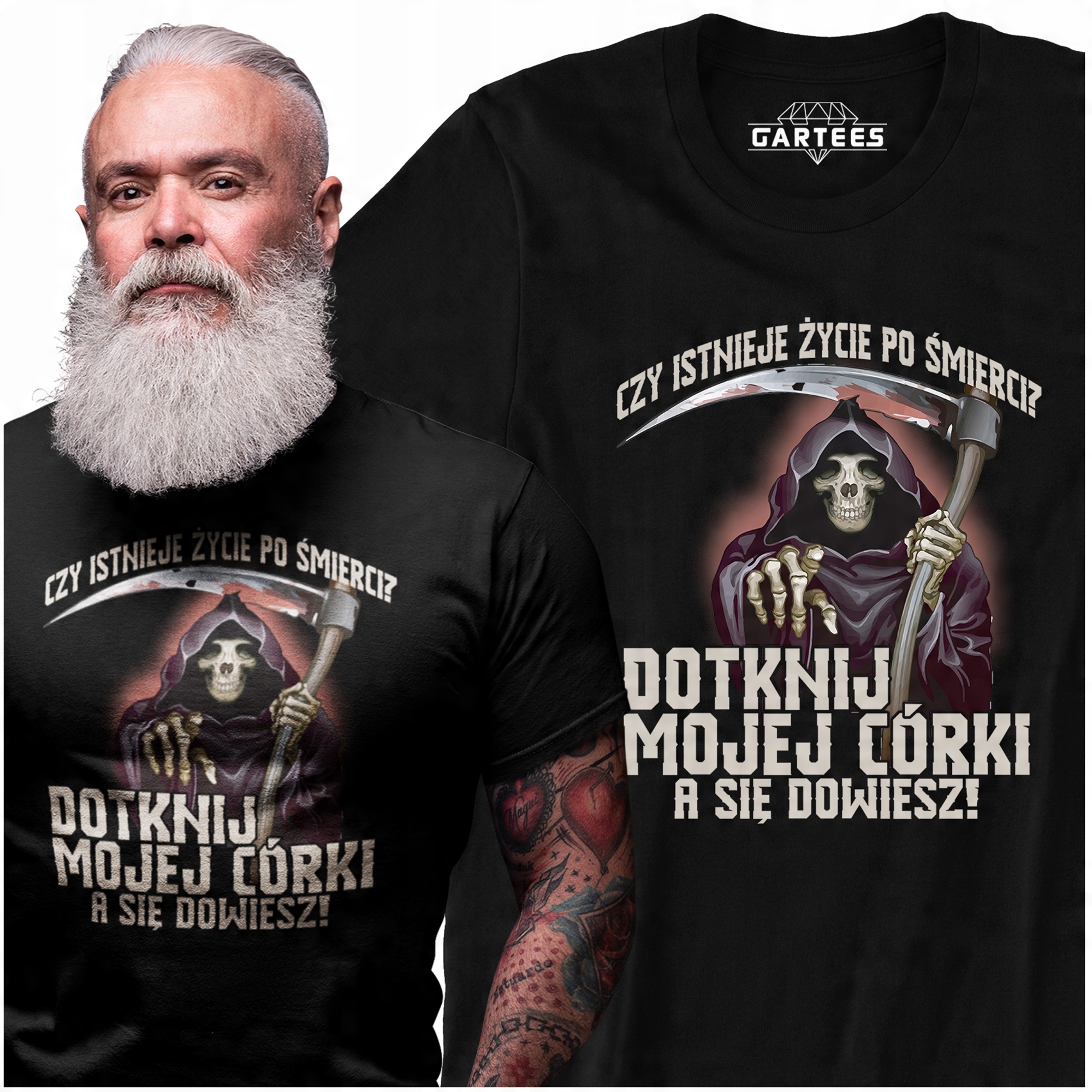 

Koszulka Męska Ekstra Prezent Niebezpieczny Ojciec