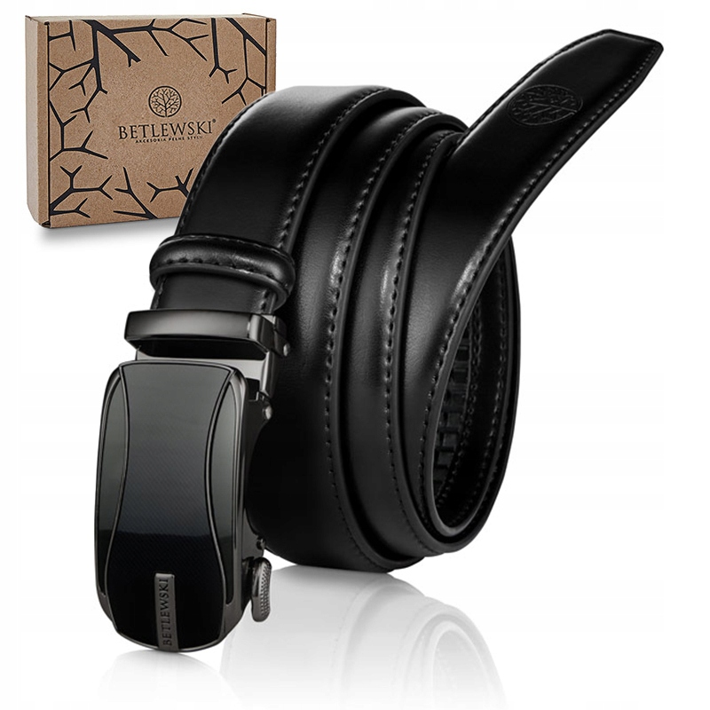 

Betlewski męski pasek skórzany klamra automatyczna